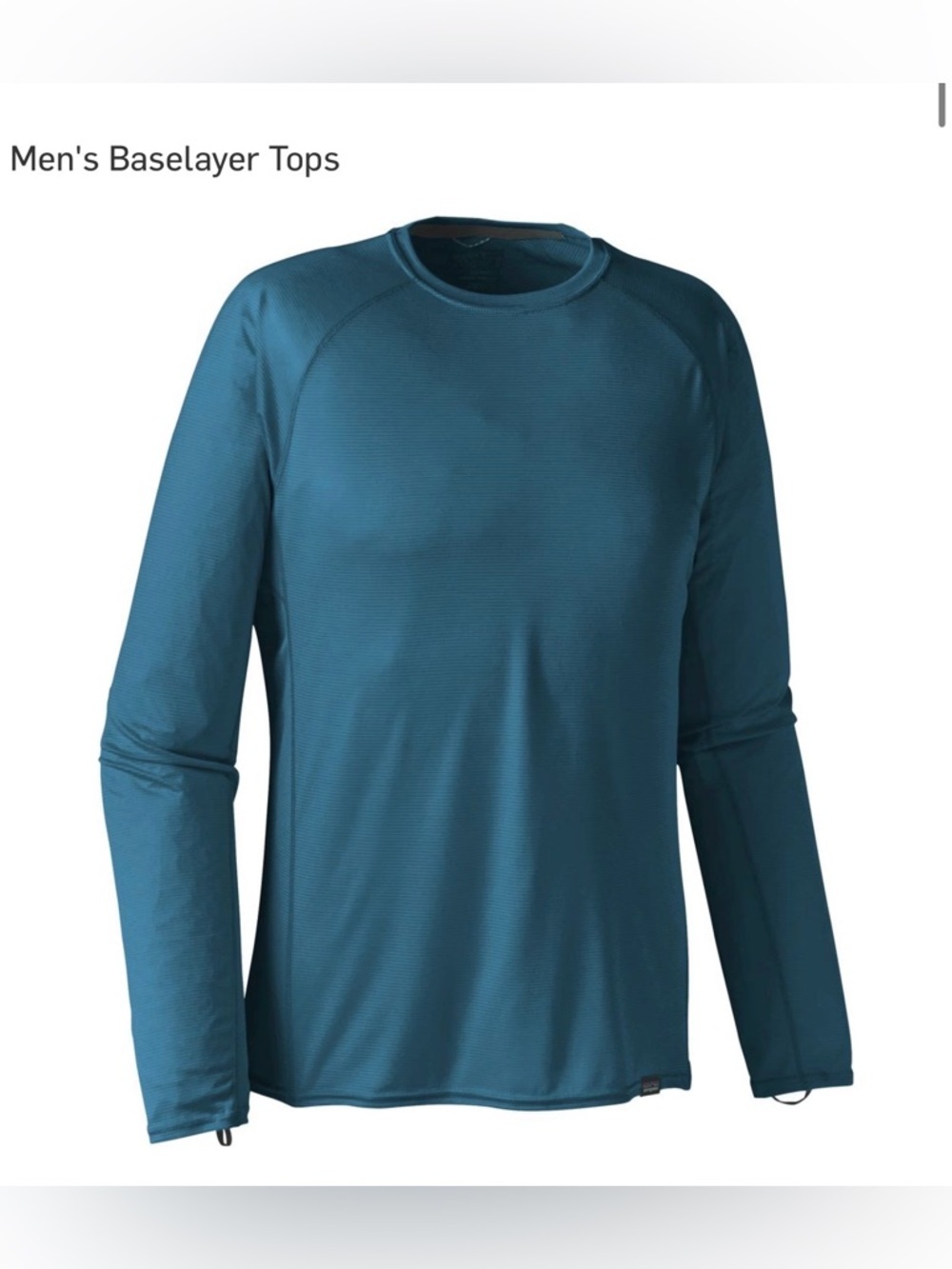 Patagonia Men’s Capilene Lightweight Baselayer‎ Top , size L/XL